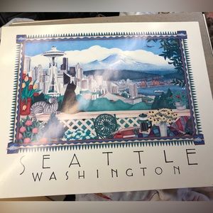 Seattle Space needle poster - vintage